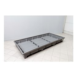 Regalwerk Auffangwanne/Bodenwanne für Palettenregale BxTxH 2680x1320x315 mm