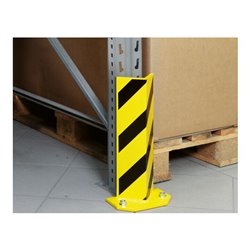 Regalwerk Rammschutz Eck-Form für Zwischenständer gelb/schwarz HxBxT 400x100x100 mm