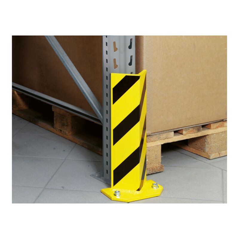 Regalwerk Rammschutz Eck-Form für Zwischenständer gelb/schwarz HxBxT 400x100x100 mm