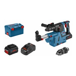 Bosch Akku-Bohrhammer mit SDS plus GBH 18V-26 F: 2x Akku GBA 5.5Ah, Staubabsaugsystem
