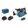 Bosch Akku-Bohrhammer mit SDS plus GBH 18V-26 F: 2x Akku GBA 5.5Ah, Staubabsaugsystem