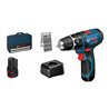 Bosch Power Tools Akku-Schlagbohrschrauber 12 V,Bohrset, Tasche GSB 12V-15