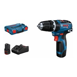 Bosch Akku-Schlagbohrmaschine GSB 12V-35: 2 x Akku GBA 12V 3.0Ah, Schnellladegerät, L-BOXX
