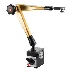 HG Hydraulisches Magnet-Messstativ (mit Fuß) mit hydraulischer Feineinstellung am Fuß, Ausladung: 400 mm