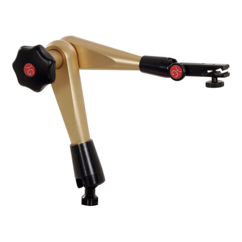 HG Hydraulisches Messstativ-Gestänge (ohne Fuß) mit mechanischer Feineinstellung am Uhrenhalter, Ausladung: 260 mm