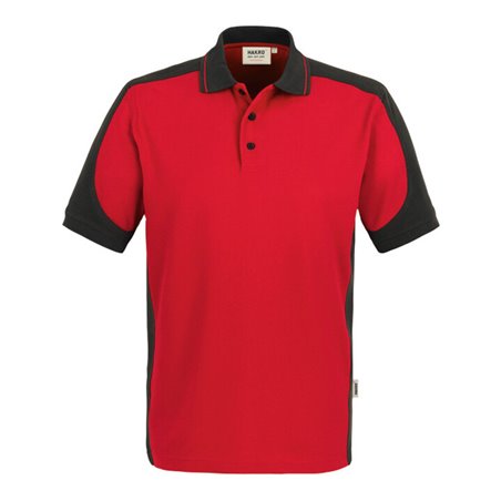 Hakro Polo-Shirt Contrast Performance, rot, Unisex-Größe: 3XL