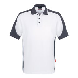 Hakro Polo-Shirt Contrast Performance, weiß, Unisex-Größe: 3XL