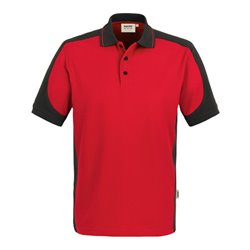 Hakro Polo-Shirt Contrast Performance, rot, Unisex-Größe: M