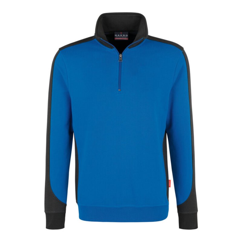 Hakro Zip-Sweatshirt Contrast Performance, royal, Unisex-Größe: M
