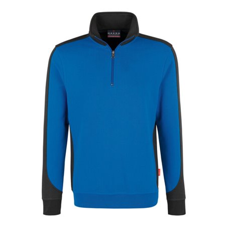 Hakro Zip-Sweatshirt Contrast Performance, royal, Unisex-Größe: M