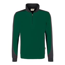 Hakro Zip-Sweatshirt Contrast Performance, tanne, Unisex-Größe: 2XL