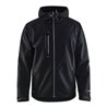 Blakläder Softshell Jacke, schwarz / silber, Unisex-Größe: 2XL