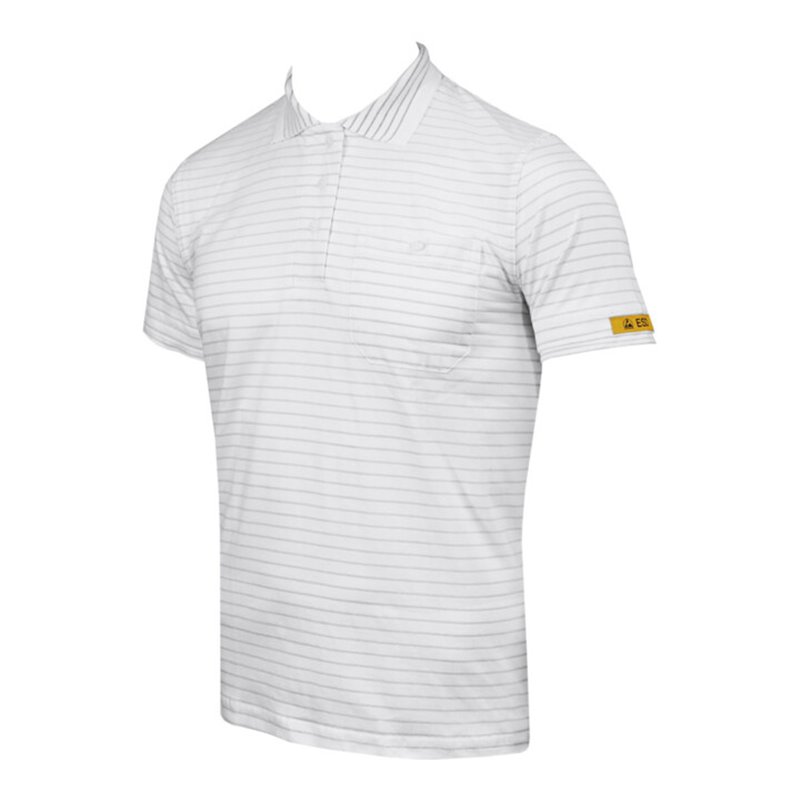 HB Tempex ESD Damen Polo-Shirt Conductex Cotton Knit, weiß, Größe: L