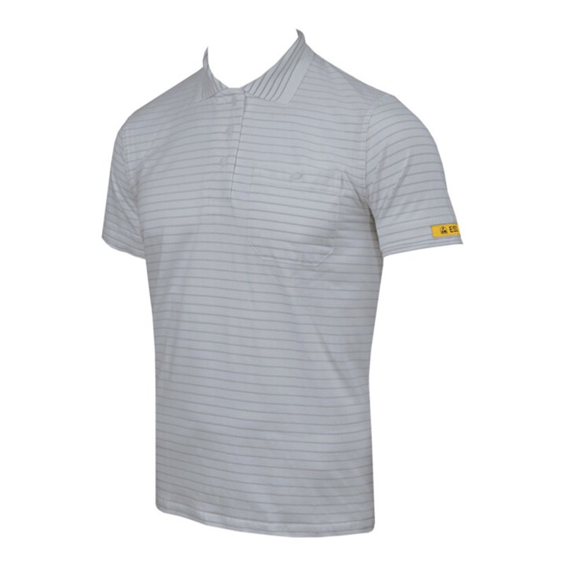 HB Tempex ESD Damen Polo-Shirt Conductex Cotton Knit, silbergrau, Größe: XS