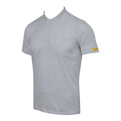 HB Tempex ESD Damen Polo-Shirt Conductex Cotton Knit, silbergrau, Größe: XL