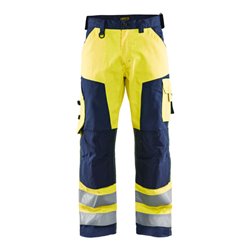 Blakläder Warnschutz-Bundhose, gelb / marineblau, Konfektionsgröße 54