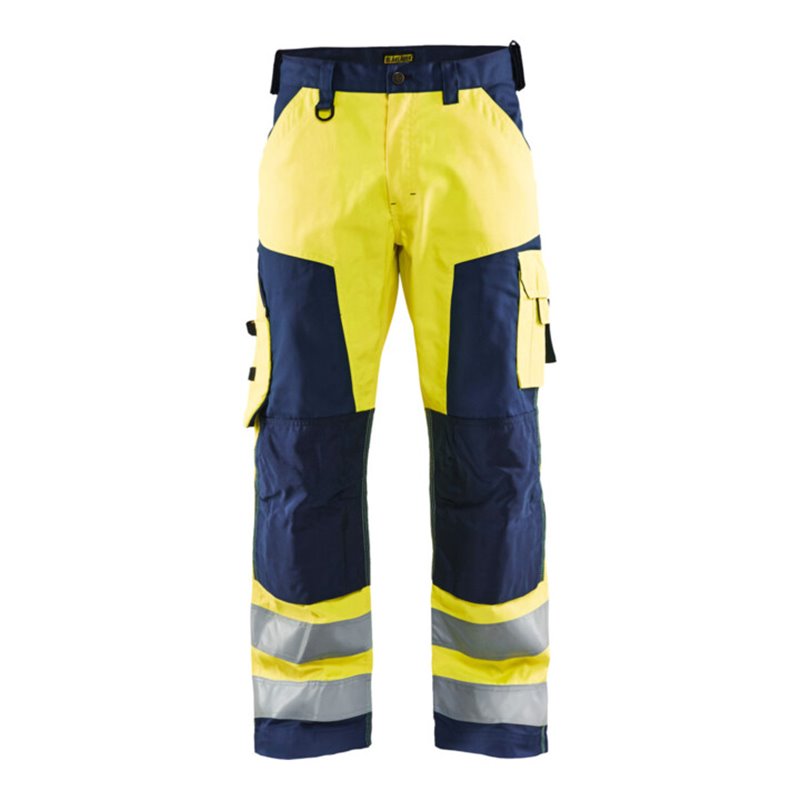 Blakläder Warnschutz-Bundhose, gelb / marineblau, Konfektionsgröße 60
