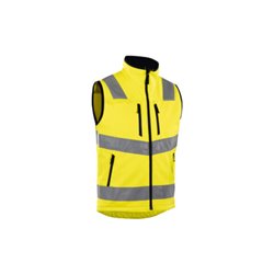 Blakläder Warnschutz-Softshell-Weste, gelb, Unisex-Größe: M