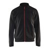 Blakläder Sweatjacke Service Plus, schwarz / rot, Unisex-Größe: 2XL