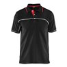 Blakläder Polo-Shirt Service Plus, schwarz / rot, Unisex-Größe: 2XL
