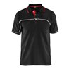 Blakläder Polo-Shirt Service Plus, schwarz / rot, Unisex-Größe: XL