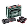 Metabo Basis-Set 4x LiHD 10Ah + ASC 145 DUO + metaBOX