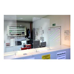 Eichner Hygieneschutzwand für Theken und Tresen, mit Durchreiche, klein