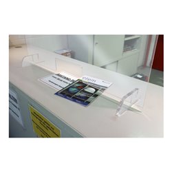 Eichner Hygieneschutzwand für Theken und Tresen, mit Durchreiche, groß