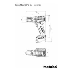 Metabo Akku-Schlagbohrschrauber PowerMaxx SB 12 BL Karton