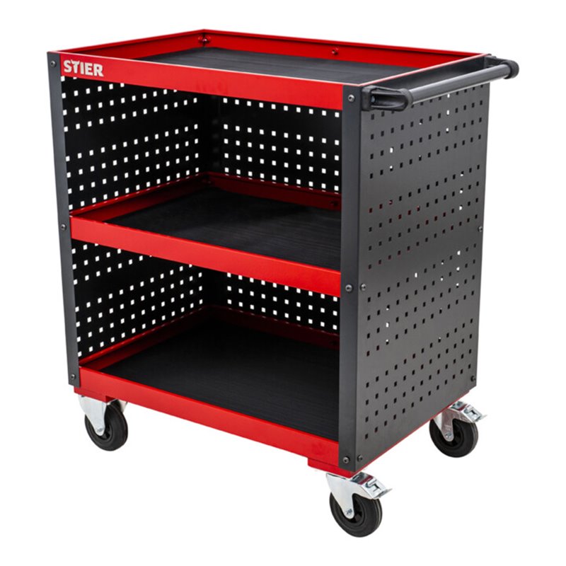 STIER Servicewagen mit Lochplattenverkleidung HxBxT 960x810x543 mm