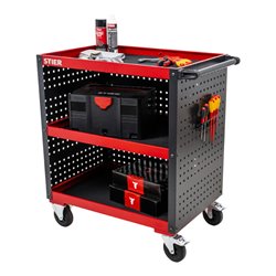 STIER Servicewagen mit Lochplattenverkleidung HxBxT 960x810x543 mm