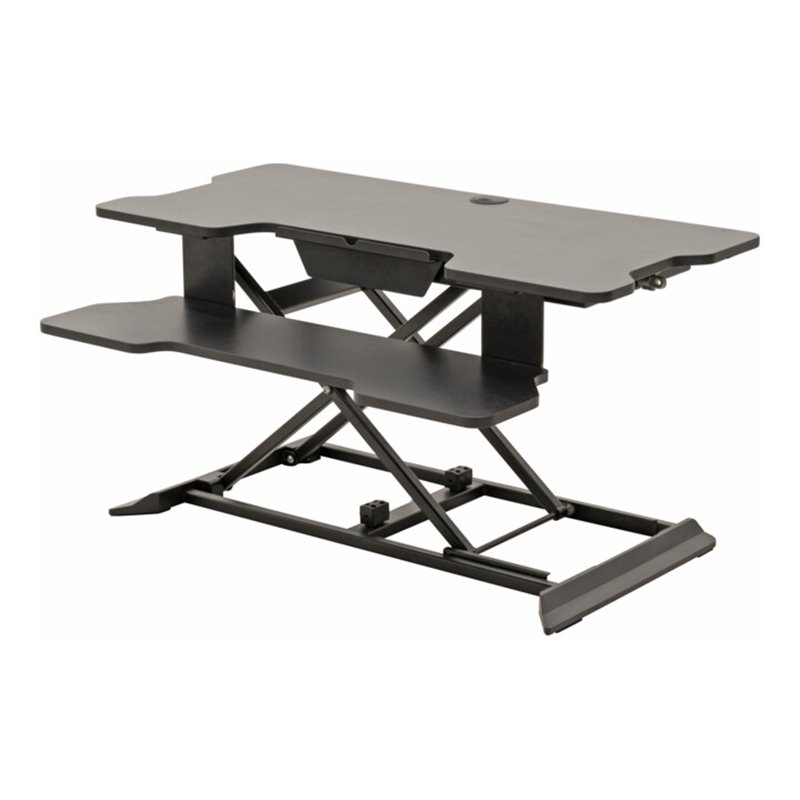 STIER Stehschreibtisch Konverter mit hydraulischer Höhenverstellung
