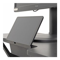 STIER Stehschreibtisch Konverter mit hydraulischer Höhenverstellung