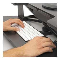 STIER Stehschreibtisch Konverter mit hydraulischer Höhenverstellung