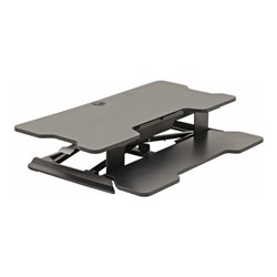 STIER Stehschreibtisch Konverter mit hydraulischer Höhenverstellung