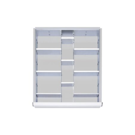 STIER Einteilungsset für Schubladen der Blendenhöhe 60-90mm 2x9 Trennwände