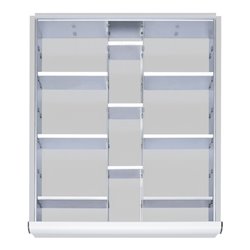 STIER Einteilungsset für Schubladen der Blendenhöhe 180-360mm 2x9 Trennwände