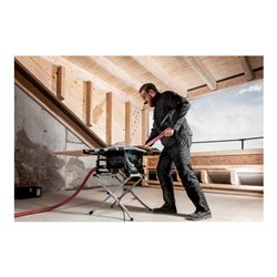 Metabo Set Tischkreissäge TS 254 M mit Untergestell TSU und Schiebeschlitten TS Karton