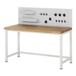 STIER Lochplatte BxTxH 1000x15x450mm inkl. 12-teiligem Werkzeuhhalterset und 2 Ablagekästen