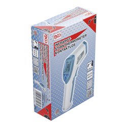 BGS Stirn-Fieber-Thermometer kontaktlos, Infrarot für Personen + Objekt-Messung 0 - 100°