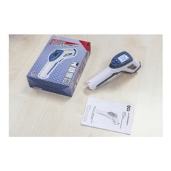 BGS Stirn-Fieber-Thermometer kontaktlos, Infrarot für Personen + Objekt-Messung 0 - 100°