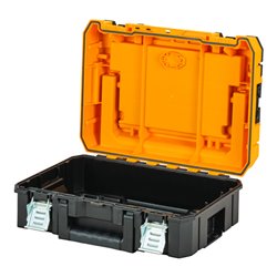 DEWALT TSTAK I Robuste und kompakte Werkzeugbox mit IP54 Schutz und Schaumstoffeinlage (27l Volumen)
