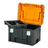 DEWALT TSTAK VII Tiefe Werkzeugbox mit IP54 Schutz für große Maschinen und Zubehör (44l Volumen)