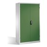C+P Magazinschrank mit 92 Sichtlagerkästen, H1950xB1100xT535mm Front Resedagrün Korpus Lichtgrau