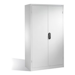 C+P Magazinschrank mit 97 Sichtlagerkästen und 3 Schubladen, H1950xB1100xT535mm Front Lichtgrau Korpus Lichtgrau