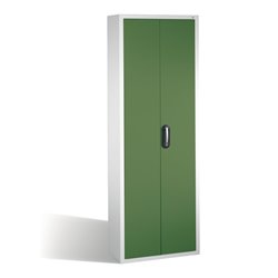 C+P Magazinschrank mit 48 Sichtlagerkästen, H1980xB700xT300mm Front Resedagrün Korpus Lichtgrau