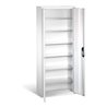 C+P Magazinschrank mit 6 Böden zur Aufnahme von Sichtlagerkästen, H1690xB700xT300mm Front Lichtgrau Korpus Lichtgrau