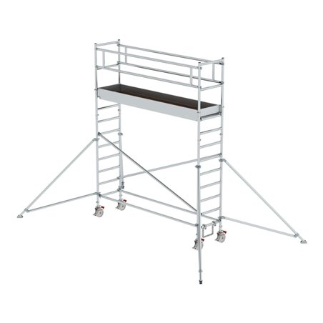 MUNK Rollgerüst mit Plattform im 2-m-Abstand und Ausleger