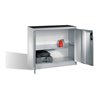 C+P Werkzeug-Beistellschrank mit Drehtüren, innen 1 Boden, H1000xB1200xT500mm Front Lichtgrau Korpus Lichtgrau
