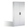 C+P Schwerlast-Werkzeugschrank mit Drehtüren, innen 4 Böden, H1950xB930xT400mm Front Lichtgrau Korpus Lichtgrau